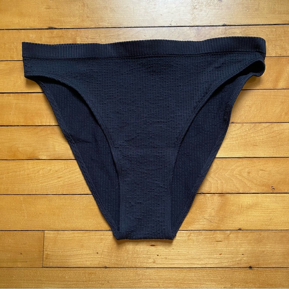 H&M Ribbed Black Bikini Bottom